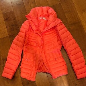 Sam Edelman Bold Orange Puffer Jacket